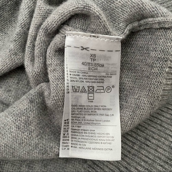 Banana Republic C'est Bon Embroidered Merino Wool Blend Sweater - Picture 5 of 7